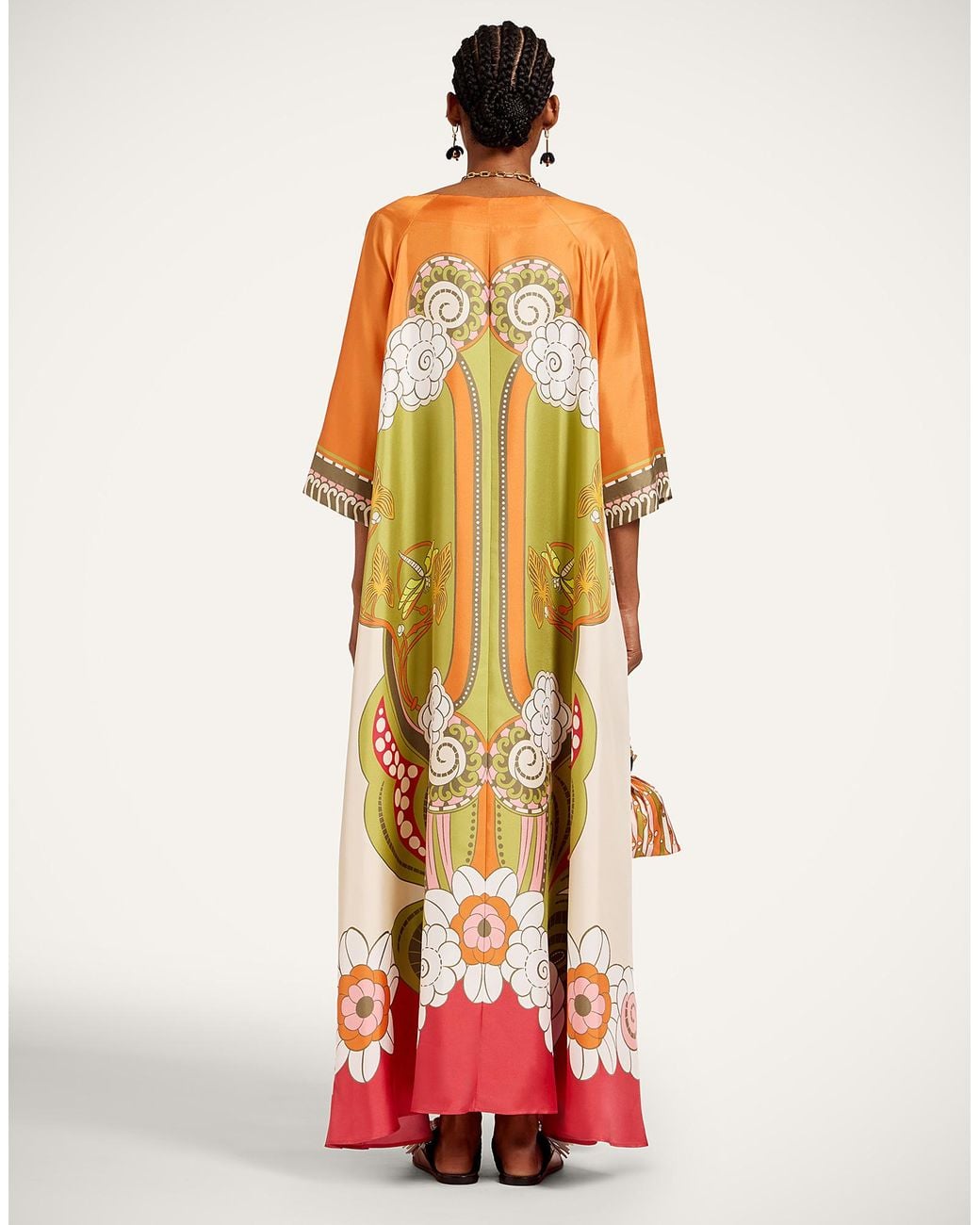LaDoubleJ White Muumuu Dress Round Neck