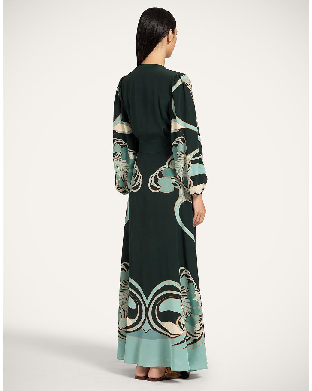 LaDoubleJ Green Long Camerino Dress