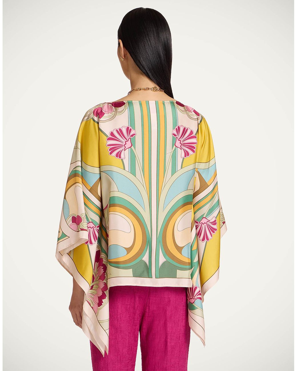 LaDoubleJ Pink Foulard Top