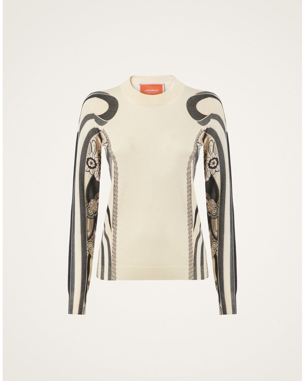 LaDoubleJ Natural Silky Crew Neck