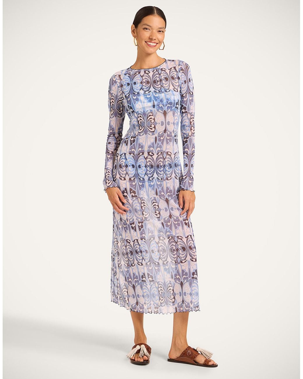 LaDoubleJ Blue Slinky Swing Dress