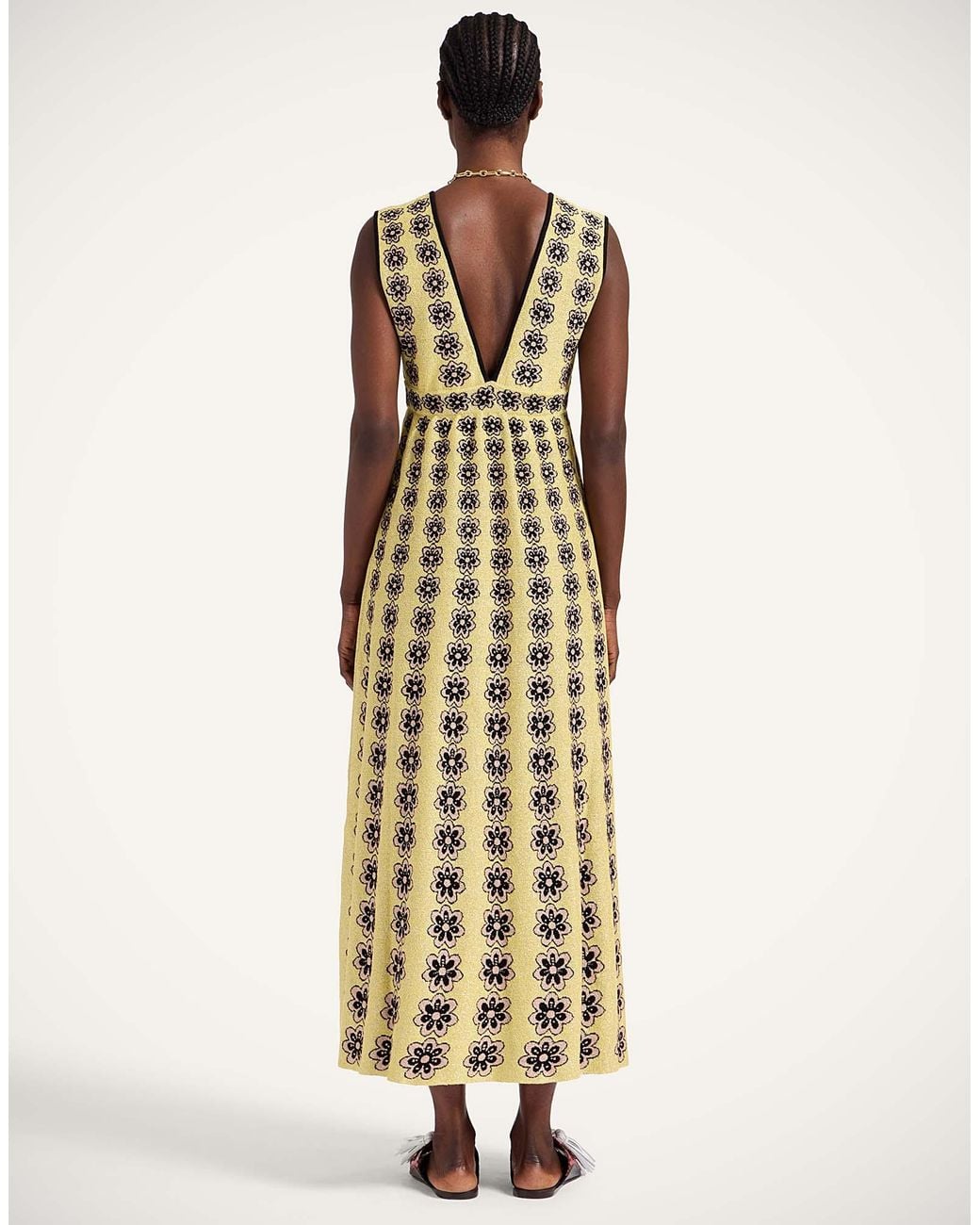 LaDoubleJ Metallic Caper Dress