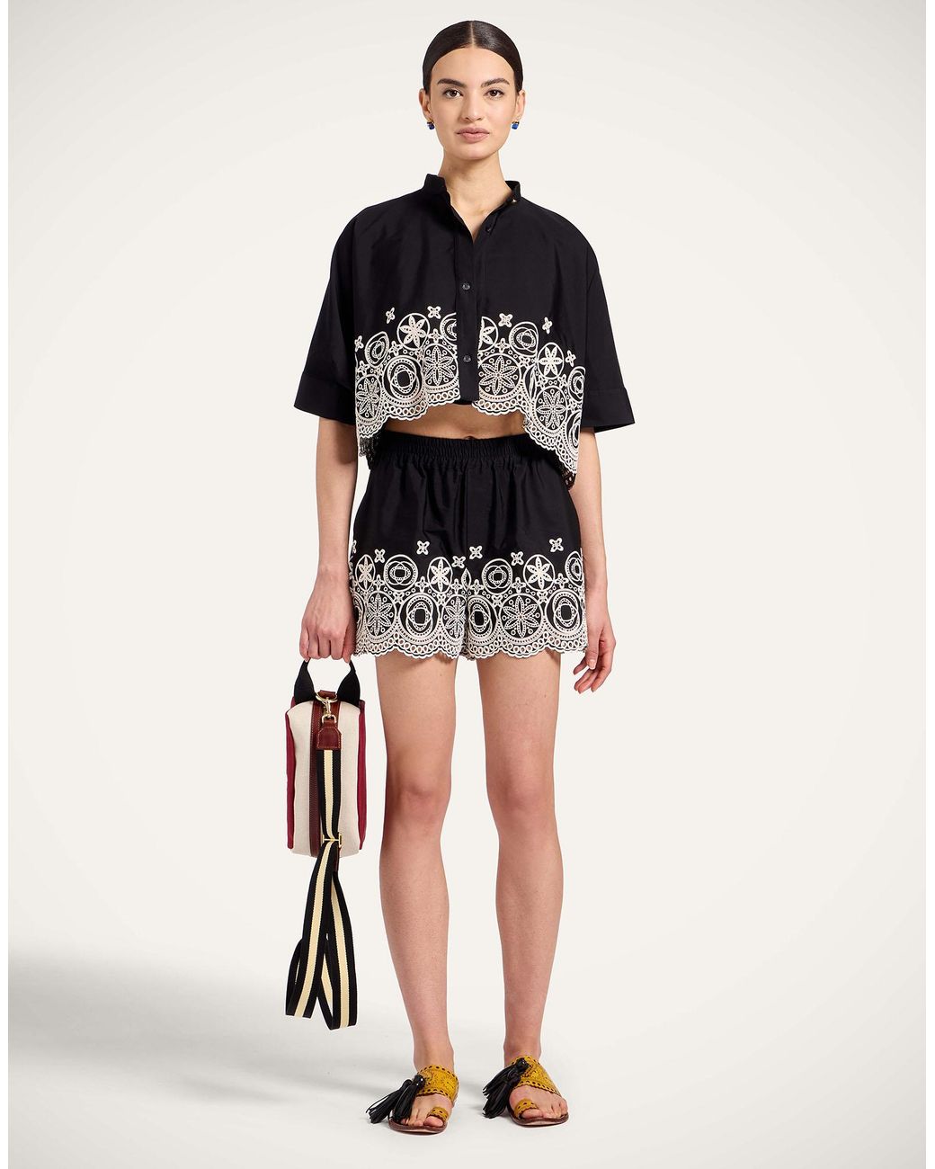LaDoubleJ Multicolor Pull-Up Shorts