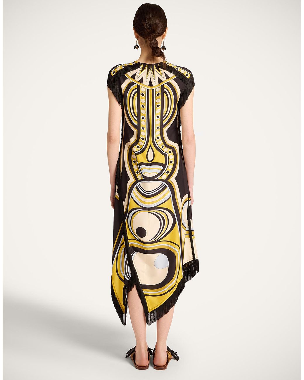 LaDoubleJ White Scarf Dress