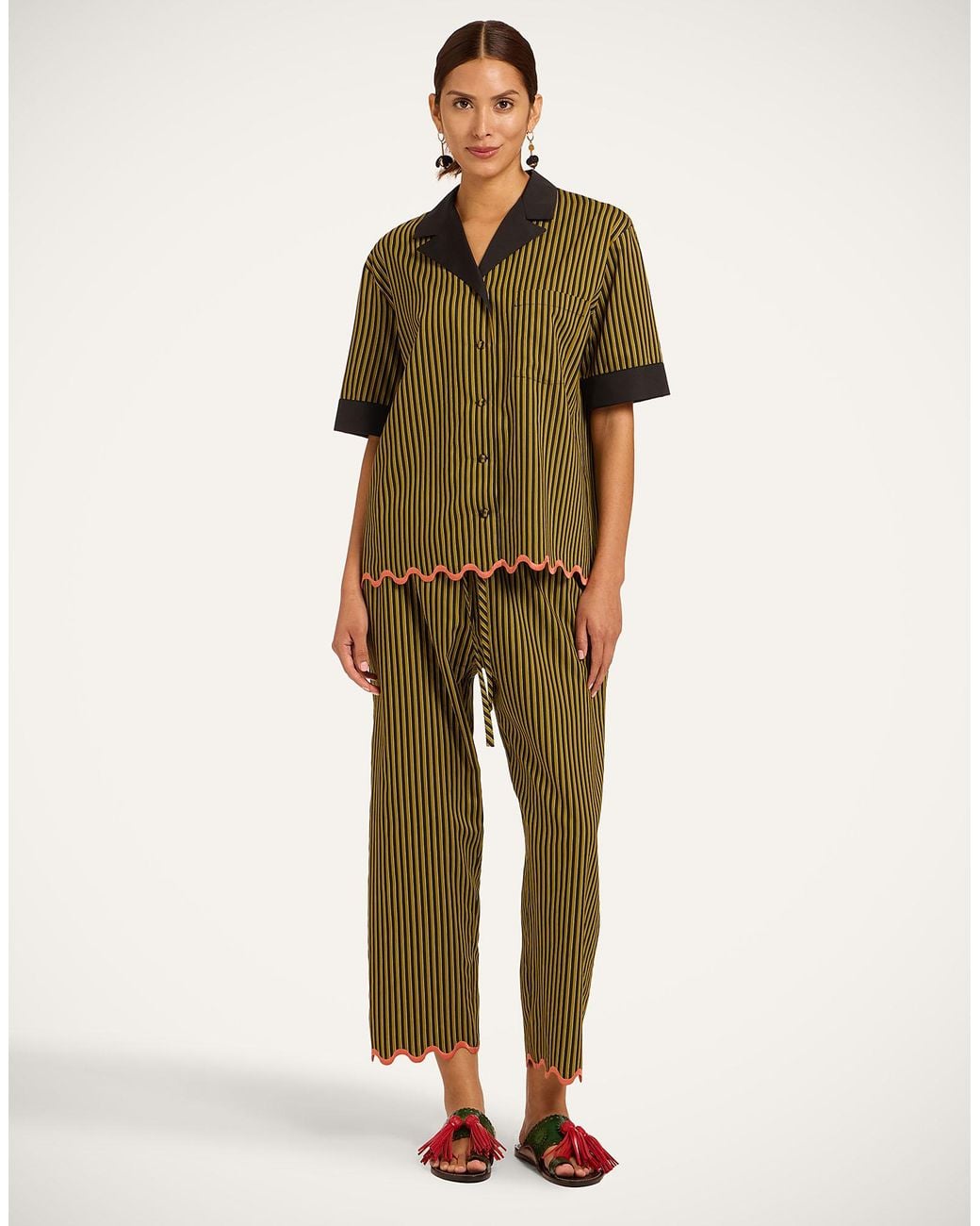 LaDoubleJ Green Drawstring Pants