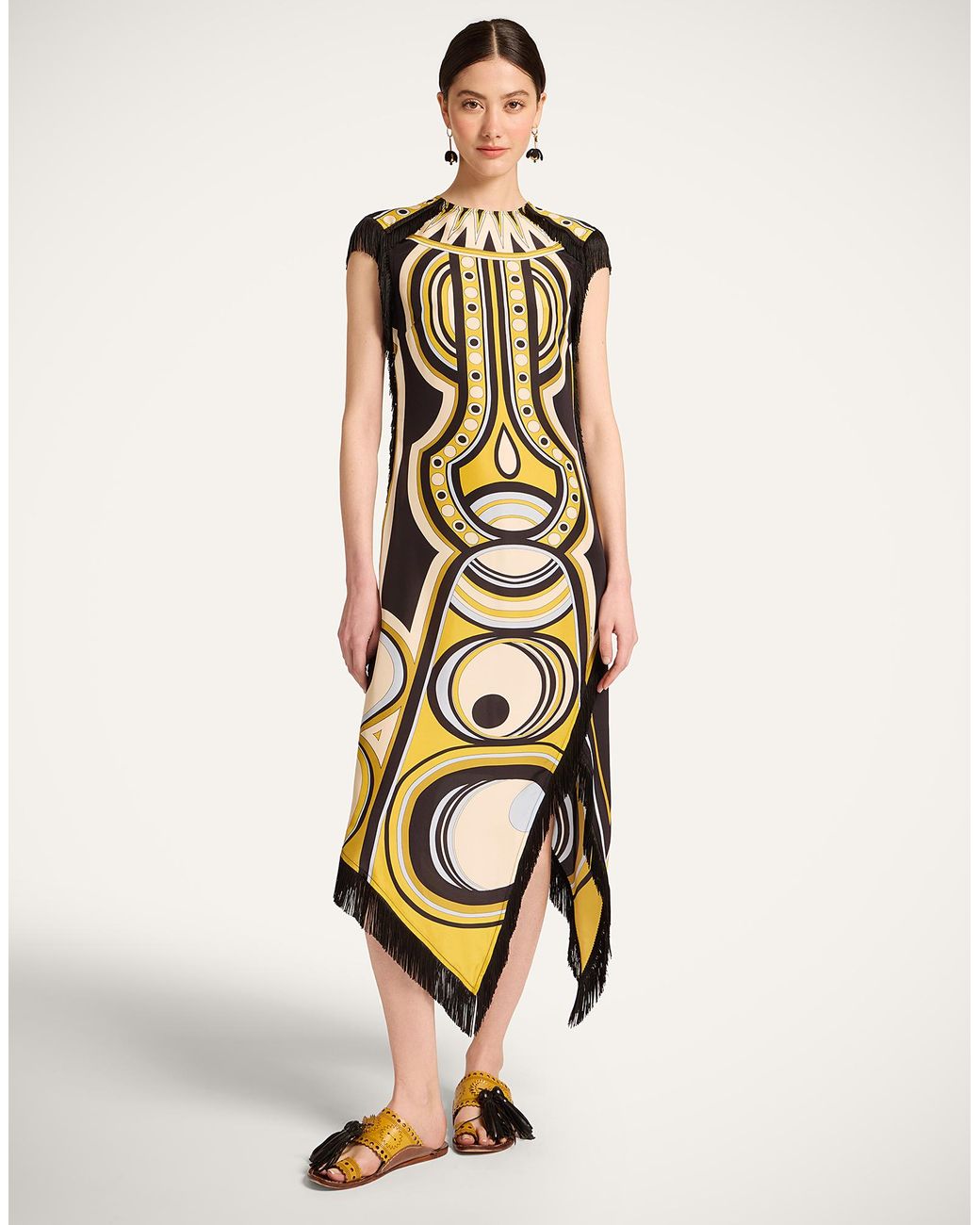LaDoubleJ White Scarf Dress