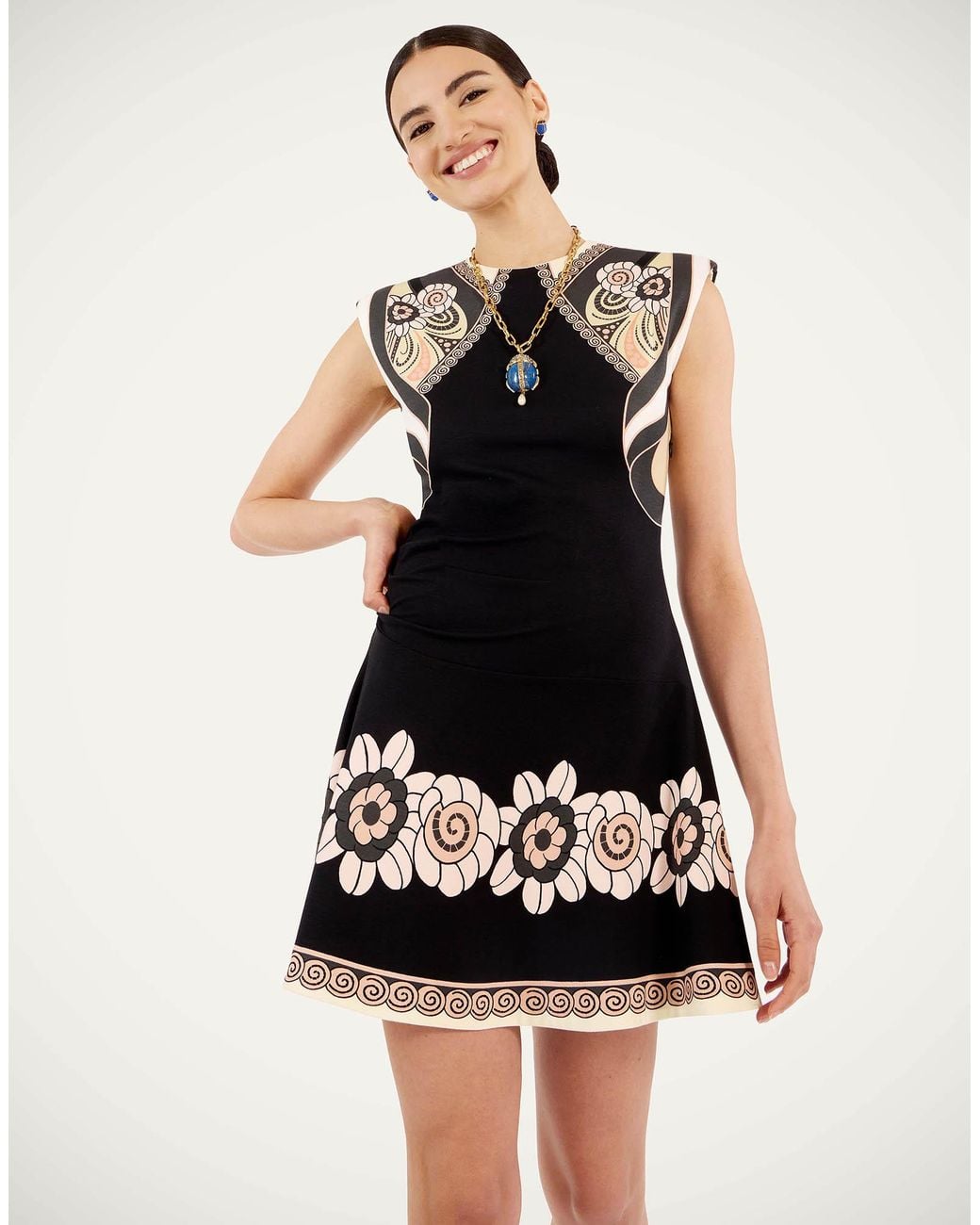 LaDoubleJ Natural Lela Mini Dress