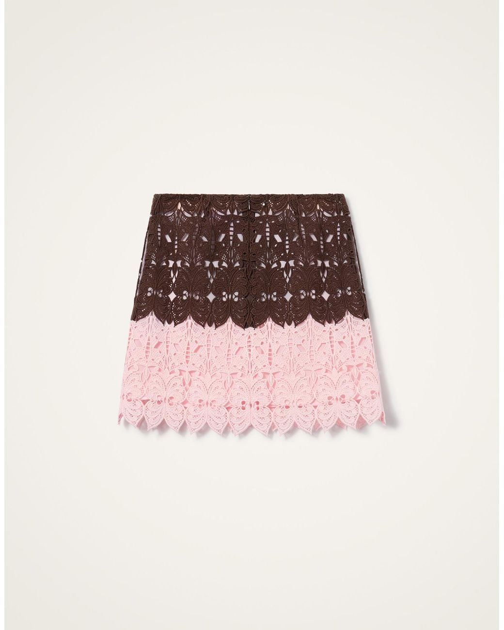 LaDoubleJ Natural Lacey Mini Baia Skirt