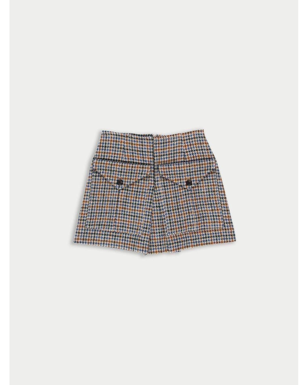 La Fetiche Gray Brigitte Tweed Mini Skirt