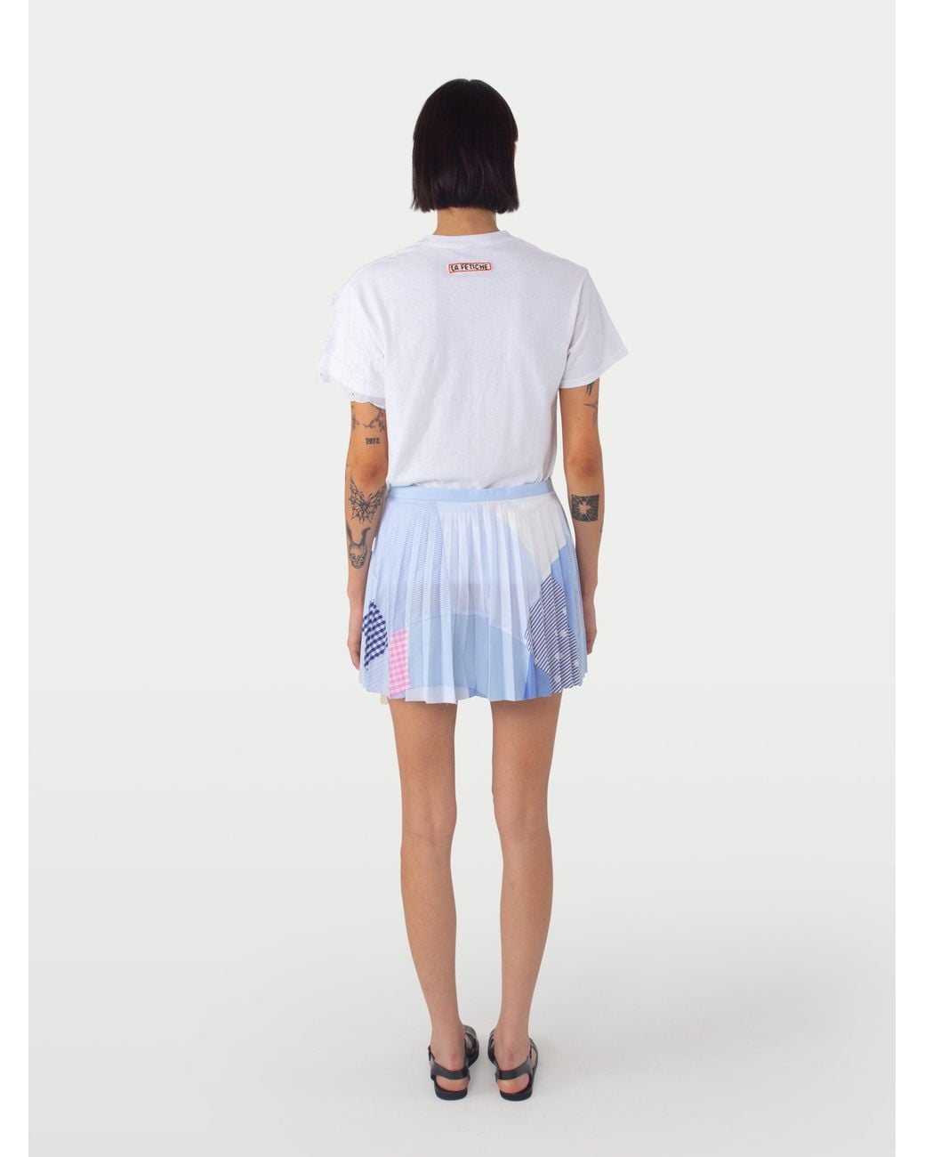 La Fetiche White Cecile Mini Mini Kilt