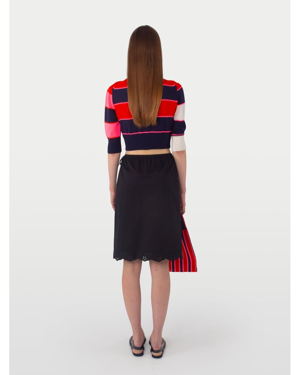 La Fetiche Red Luna Striped Sweater