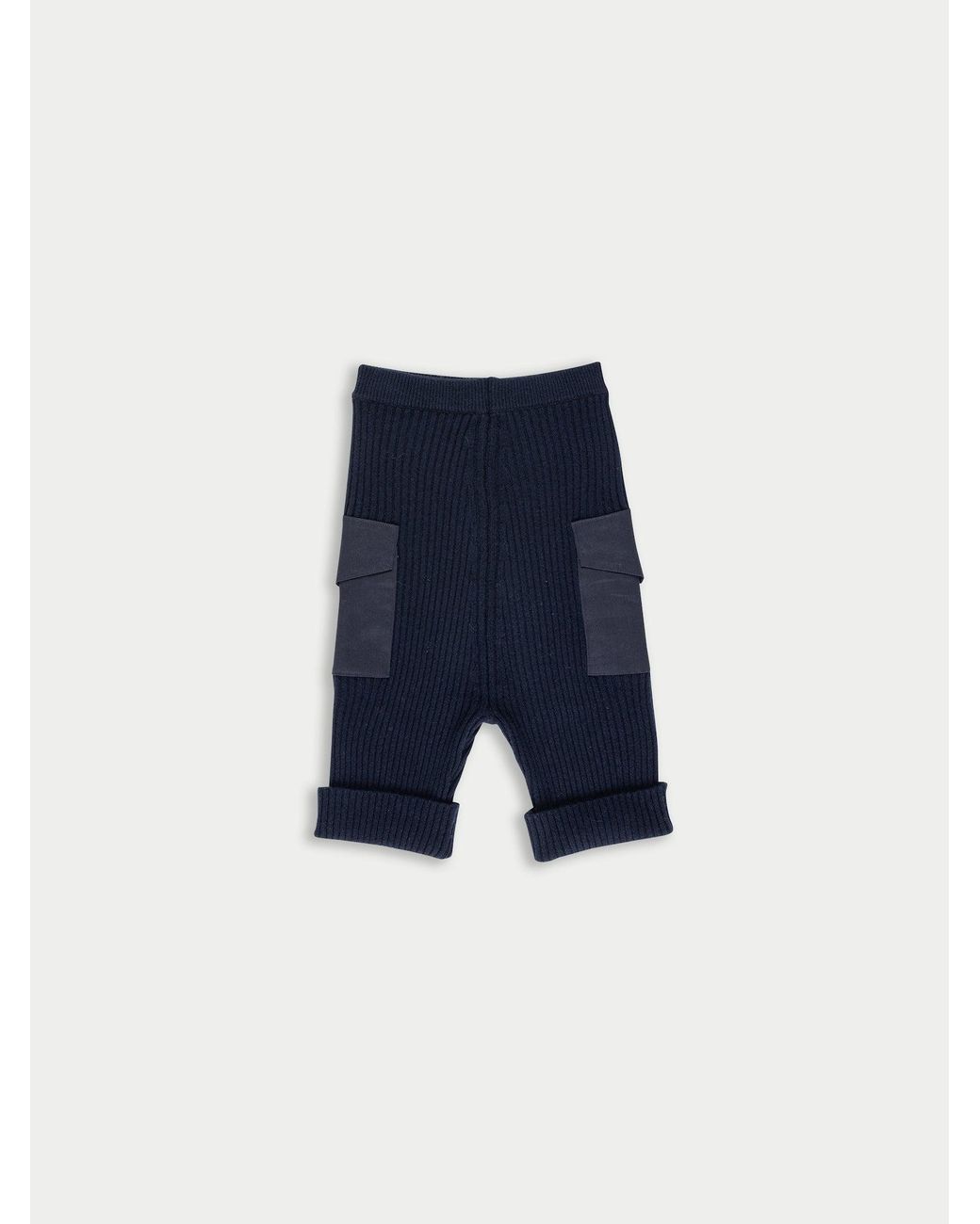 La Fetiche Blue Selah Ribbed Knitted Shorts