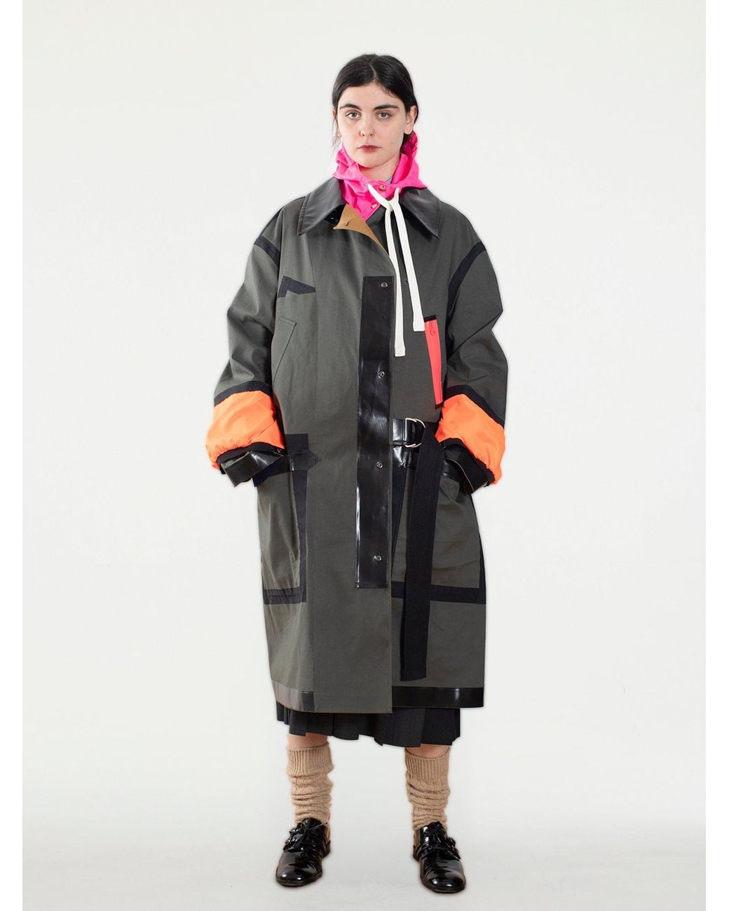 La Fetiche Multicolor Ryder Traditional Waterproof Trench Coat