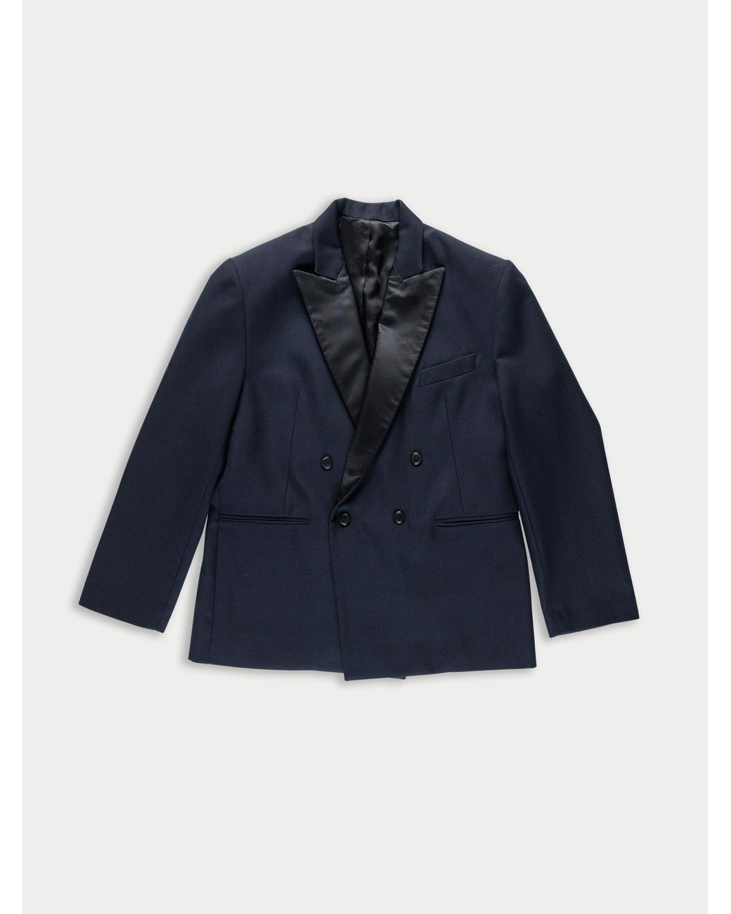 La Fetiche Blue Maxime Oversized Smoking Jacket