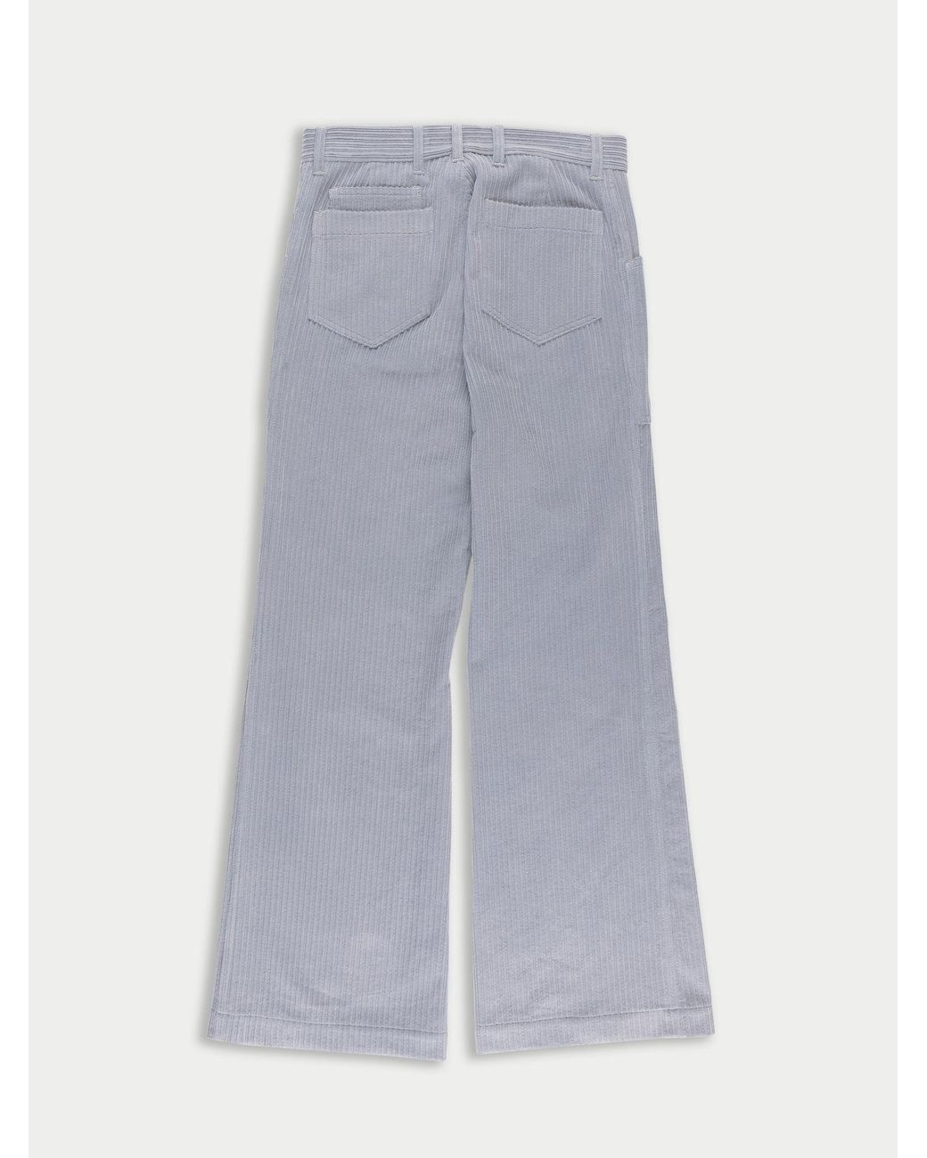 La Fetiche White Neil Highwaisted Corduroy Pant