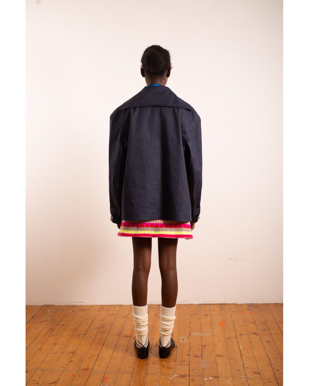 La Fetiche Blue Petra Reversible Sailor Style Cagoule