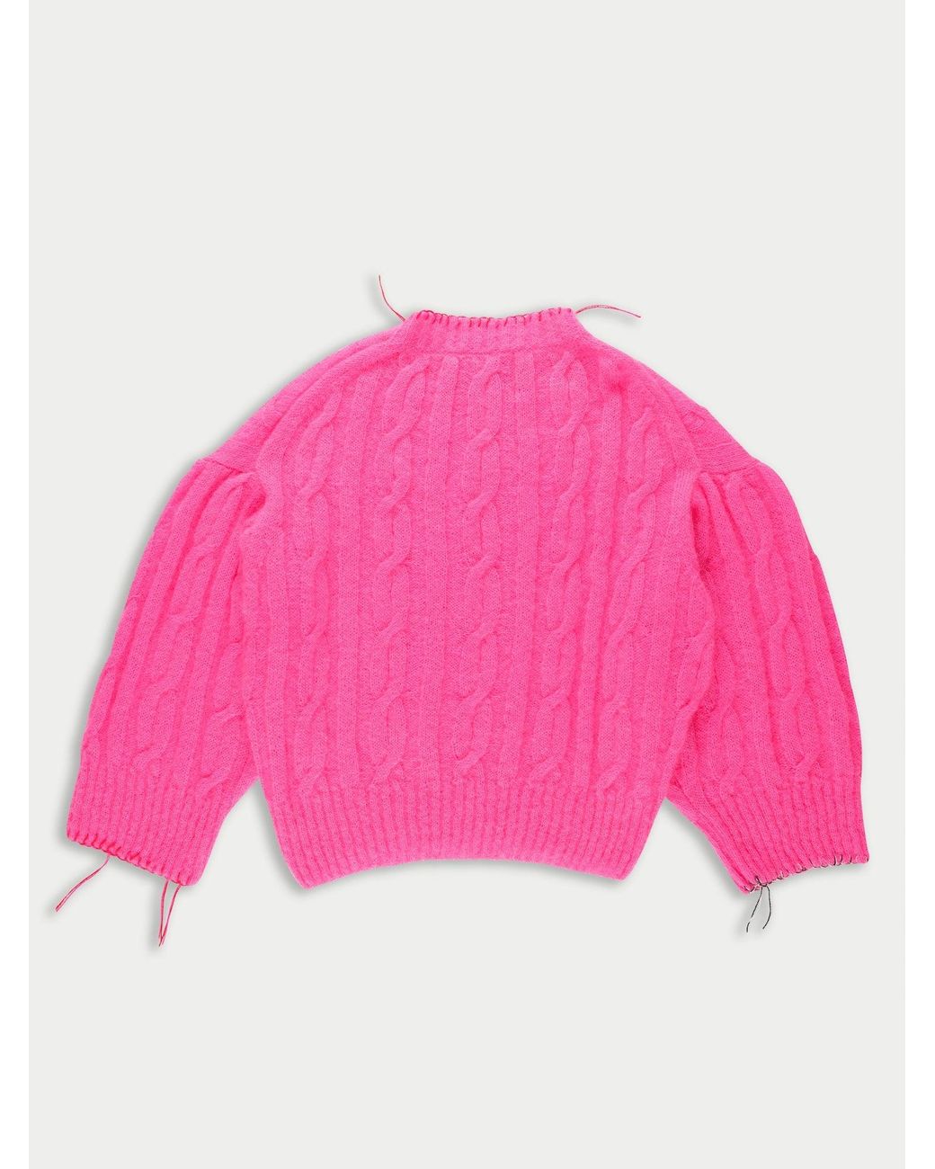 La Fetiche Pink Aurora Cable Sweater