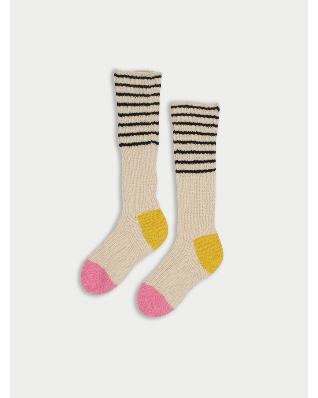 La Fetiche Multicolor Lyle Handknitted Striped Socks