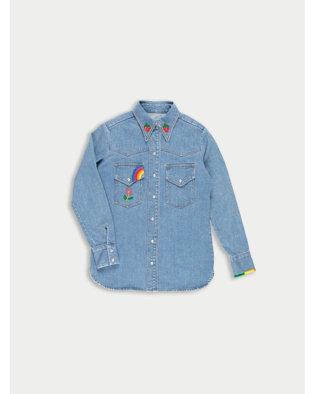 La Fetiche Blue Ono Stone Washed Denim Shirt