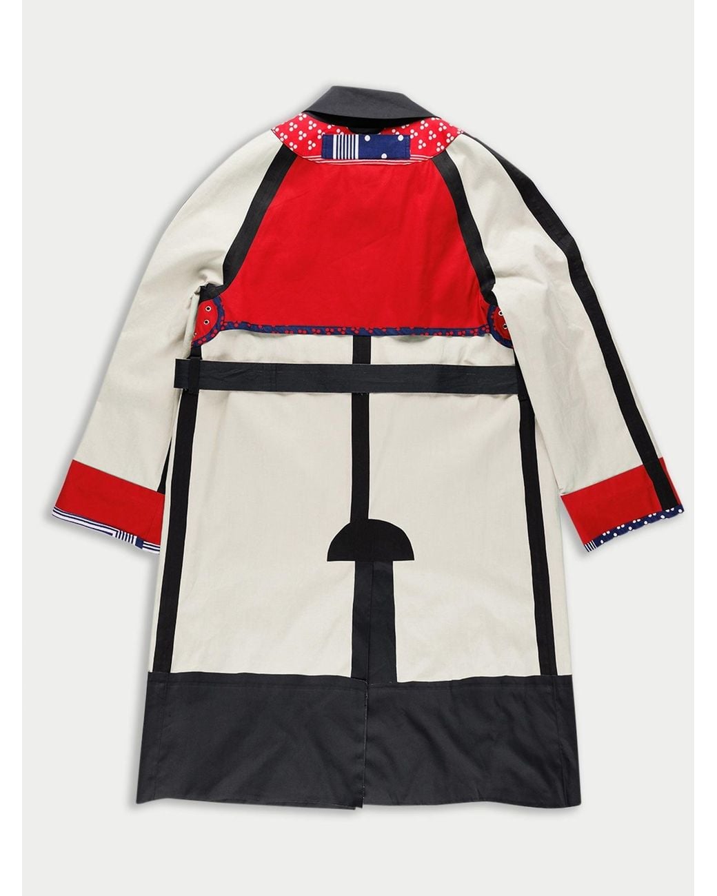 La Fetiche Red Ida Cotton Trench Coat