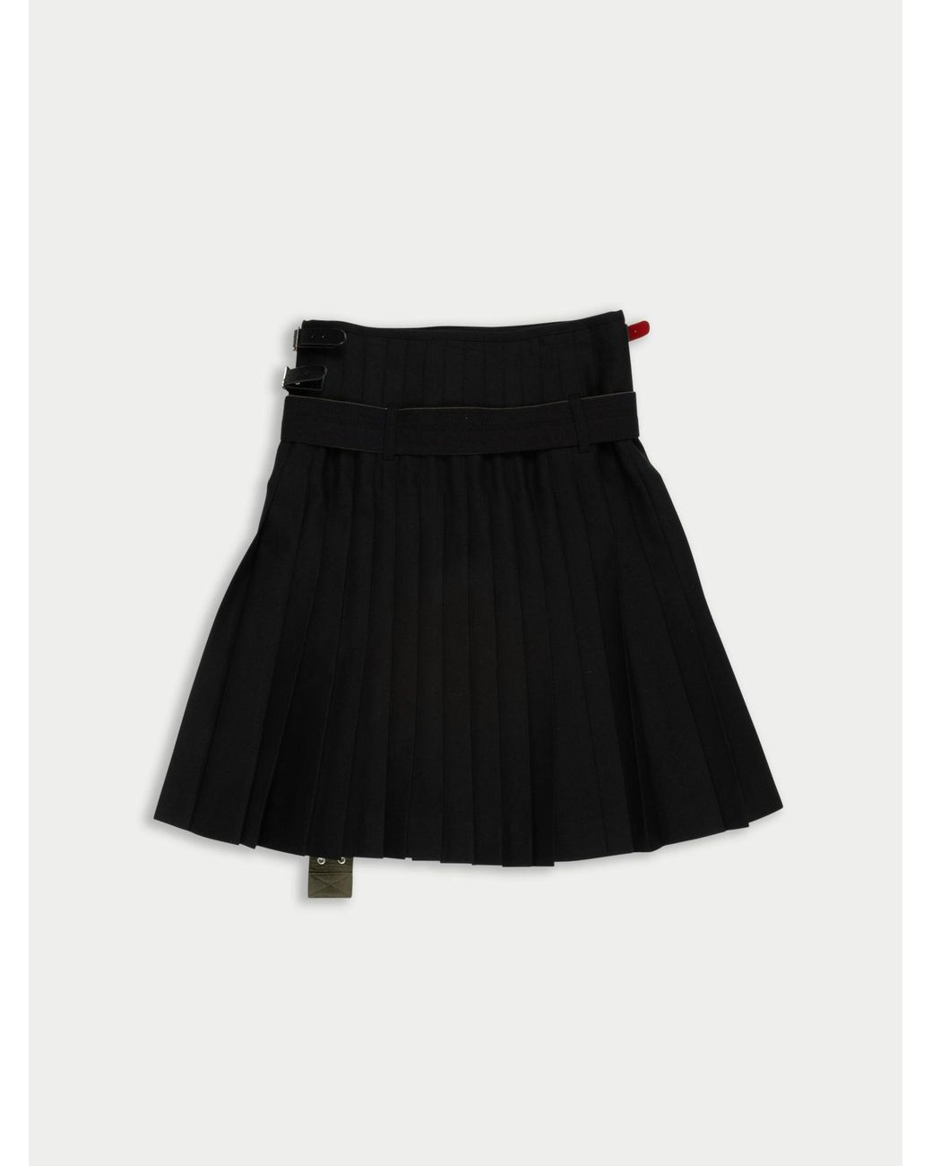 La Fetiche Black Viv Traditional Hand Pleated Kilt With Military Details