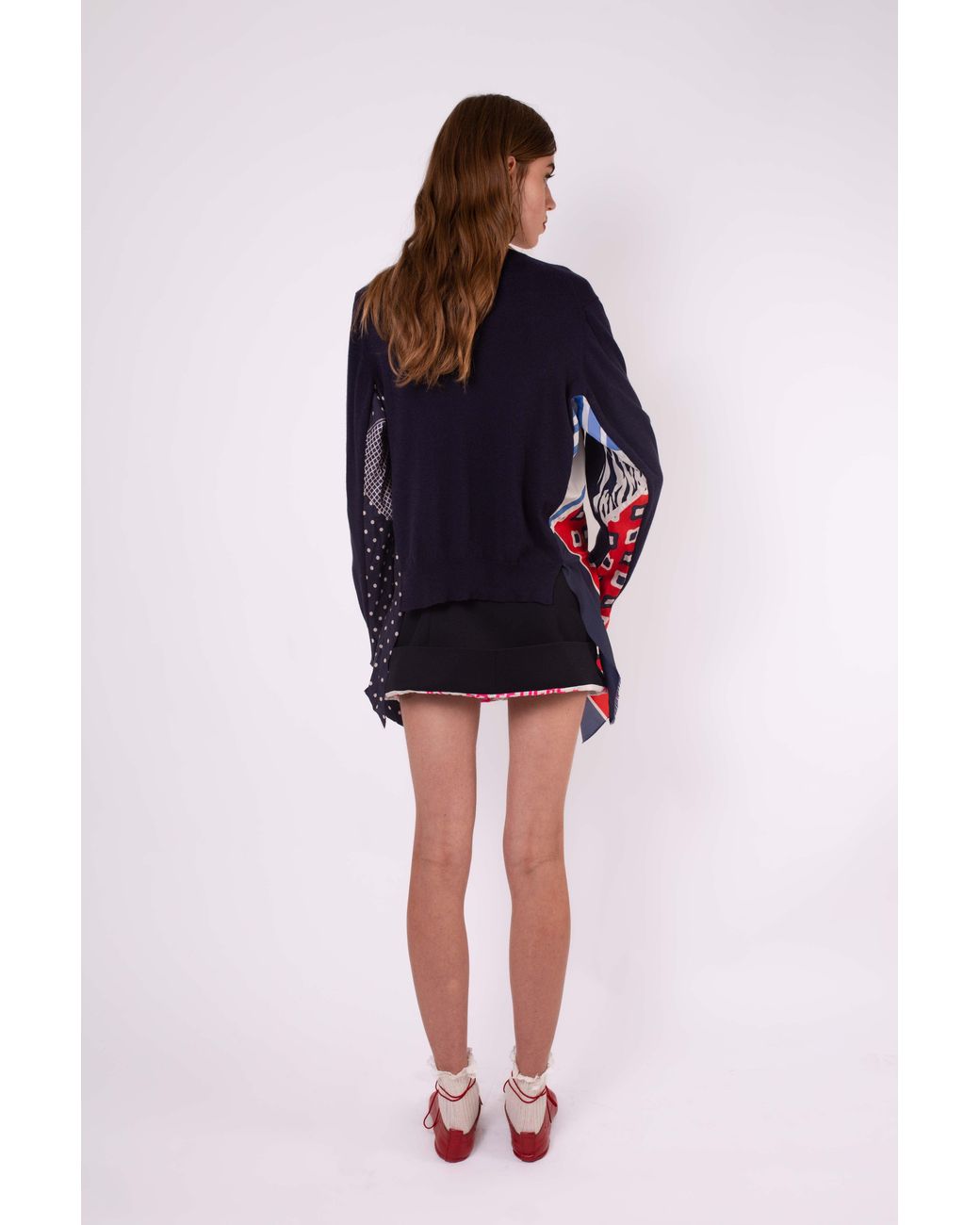 La Fetiche Blue Robbie V-Neck Sweater