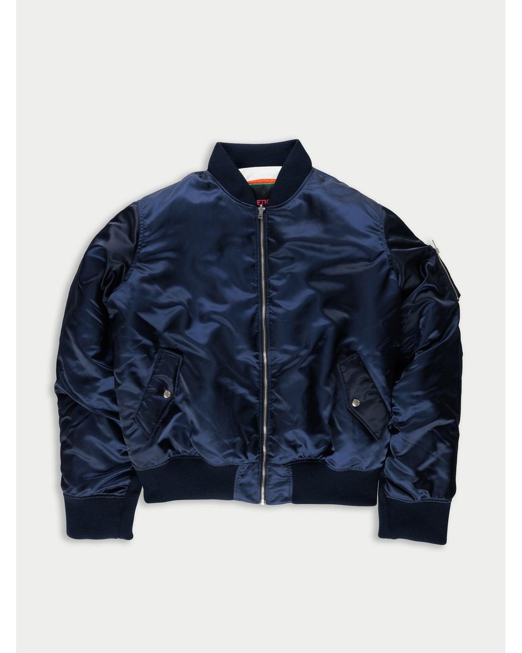 La Fetiche Blue Kim X Oversized Bomber Jacket