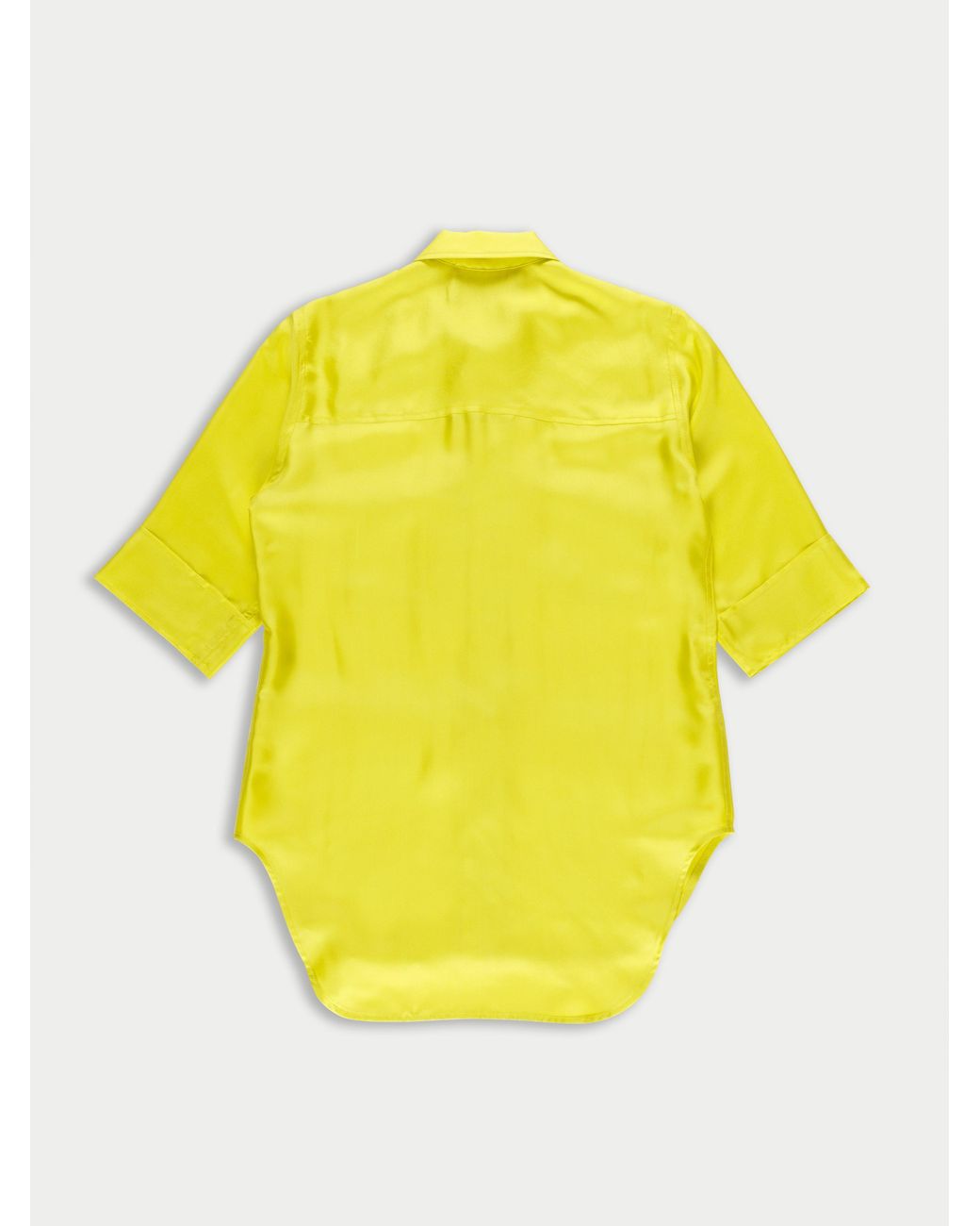 La Fetiche Yellow Alice Silk Utility Shirt