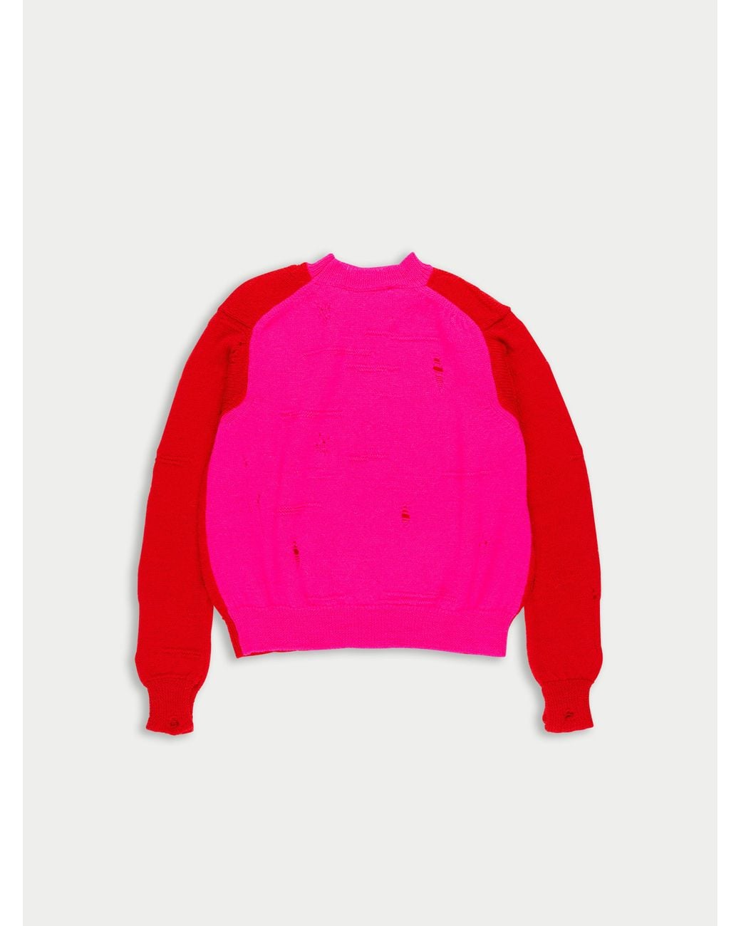 La Fetiche Red Millie Crew Neck Sweater