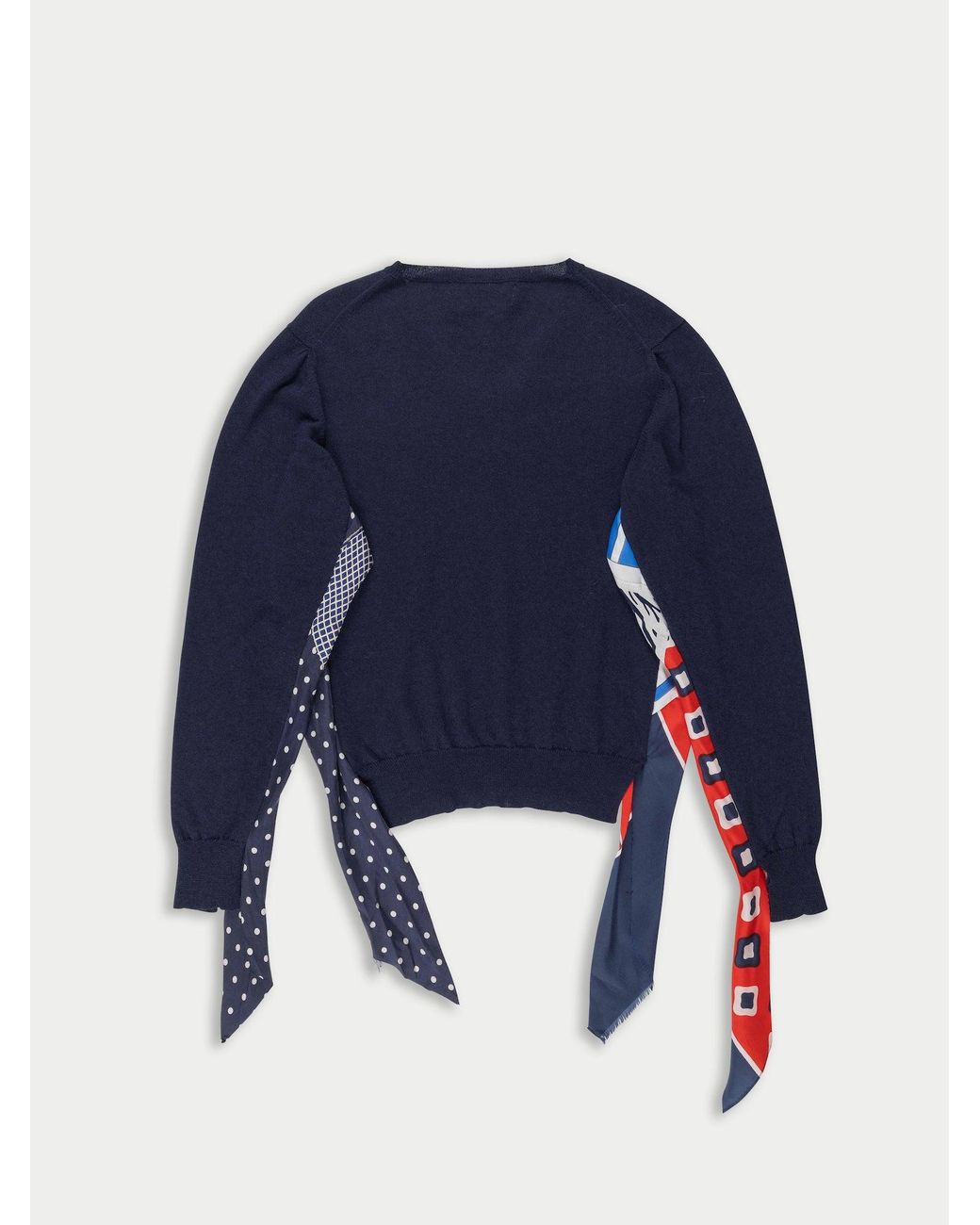 La Fetiche Blue Robbie V-Neck Sweater