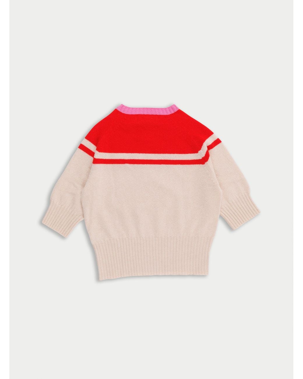 La Fetiche Red Ady 3/4 Sleeve Sweater