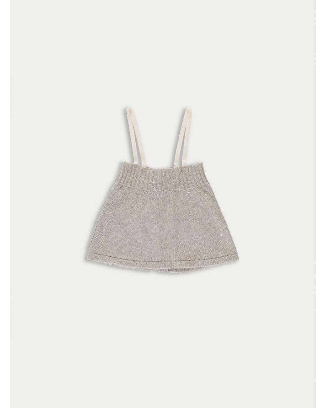 La Fetiche White Yuki Knitted Camisole Top