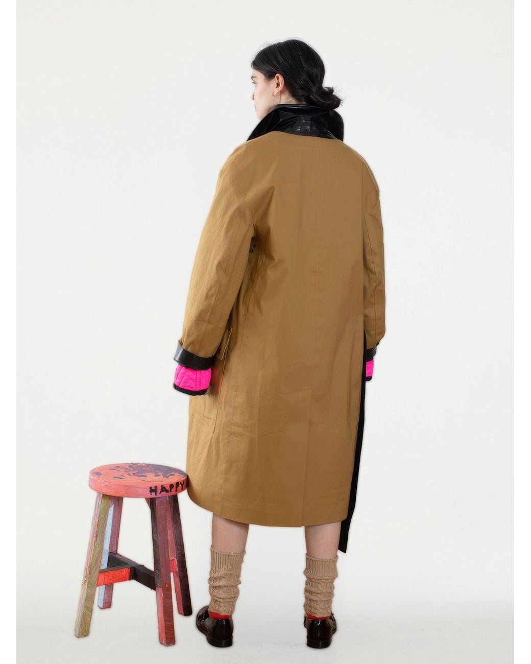 La Fetiche Multicolor Ryder Traditional Waterproof Trench Coat