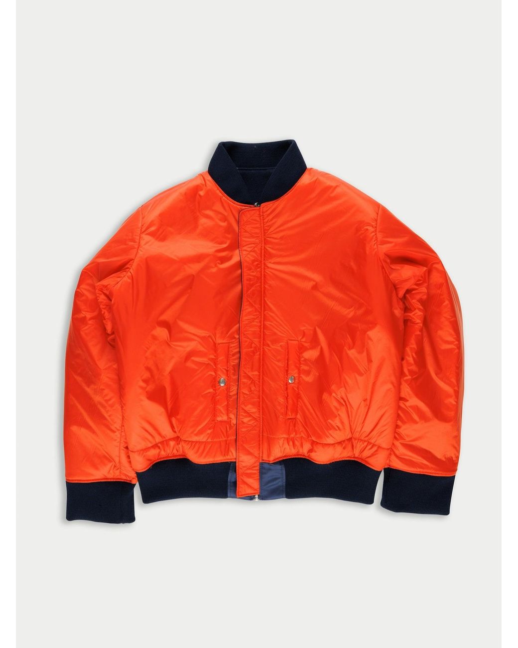 La Fetiche Blue Kim X Oversized Bomber Jacket