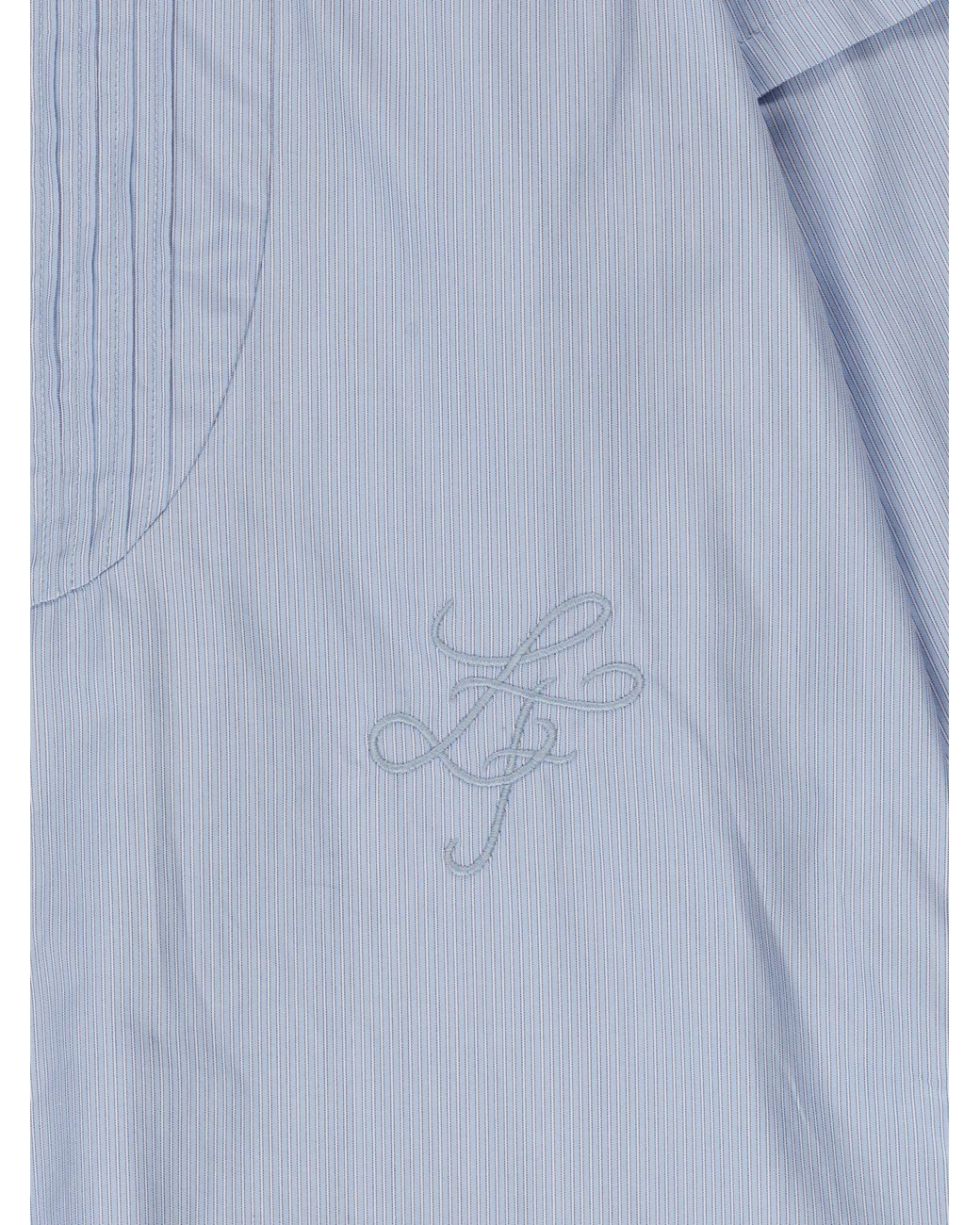La Fetiche Blue Lou Traditional Striped Overshirt