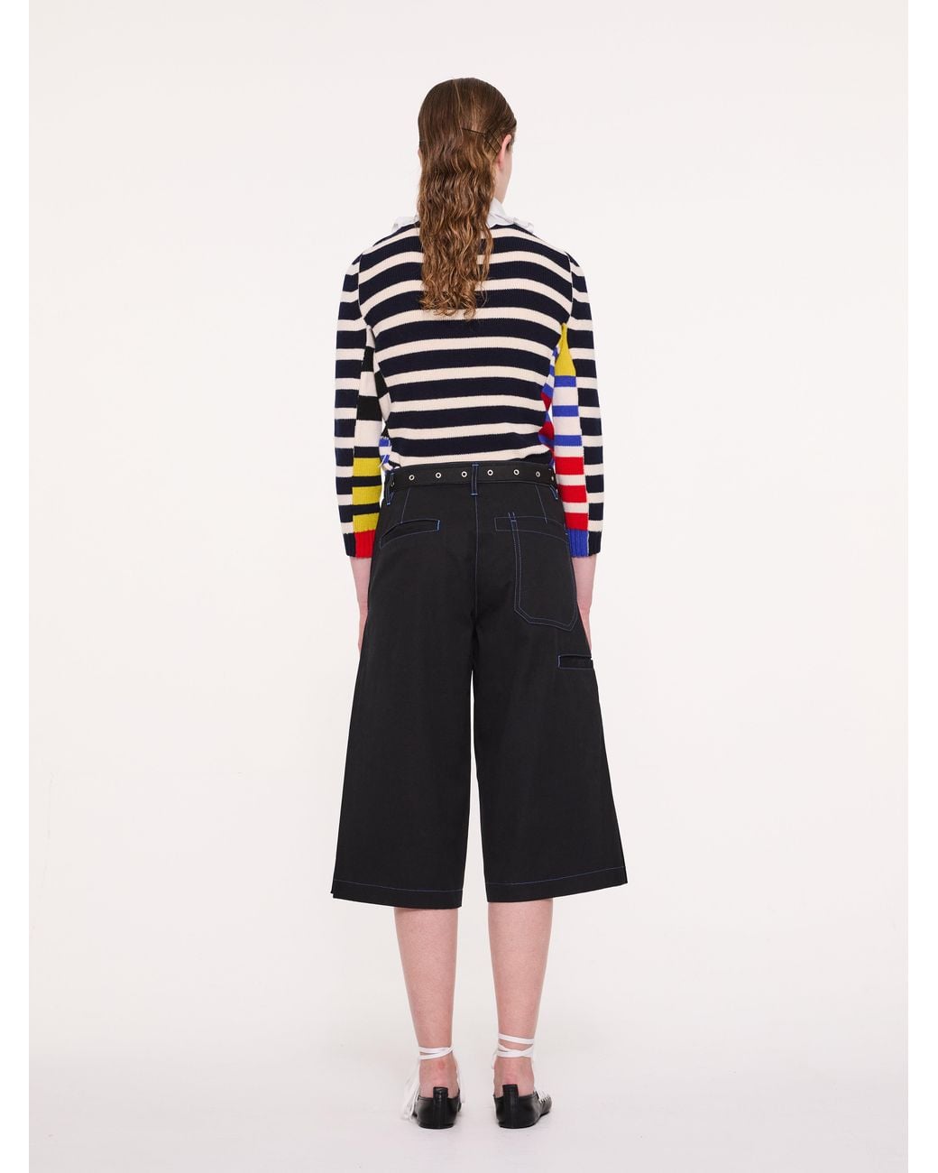 La Fetiche Blue Mae Striped Sweater