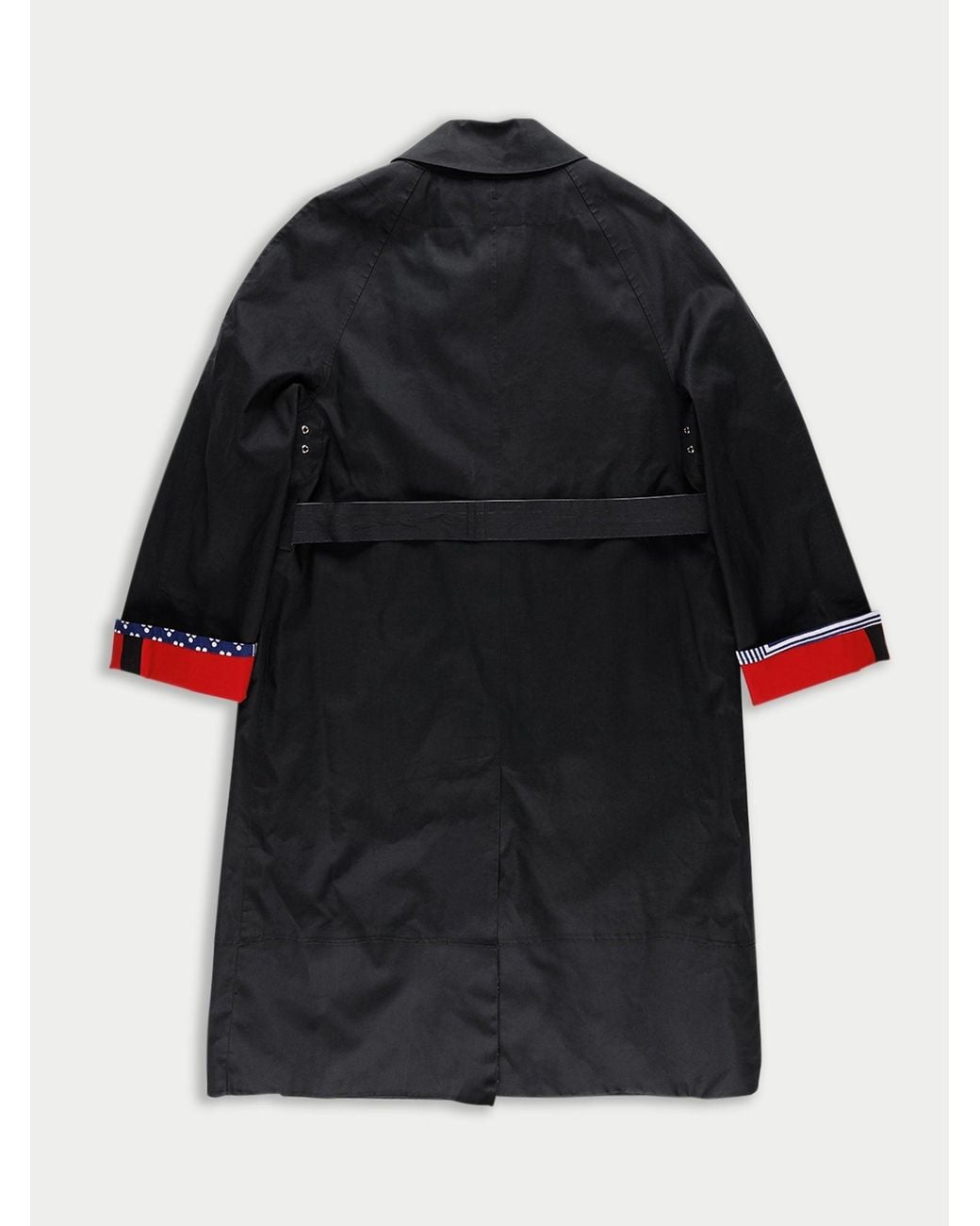 La Fetiche Red Ida Cotton Trench Coat