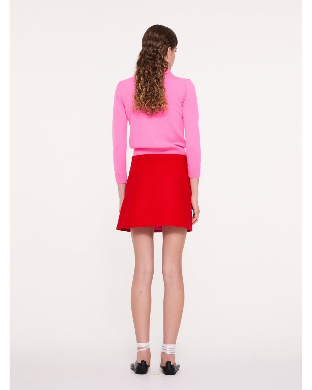La Fetiche Pink Sammy Fine Weight Polo Top