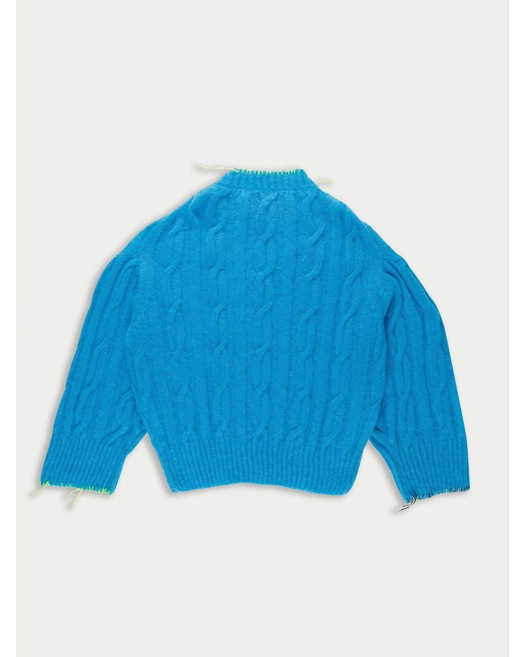 La Fetiche Blue Aurora Cable Sweater
