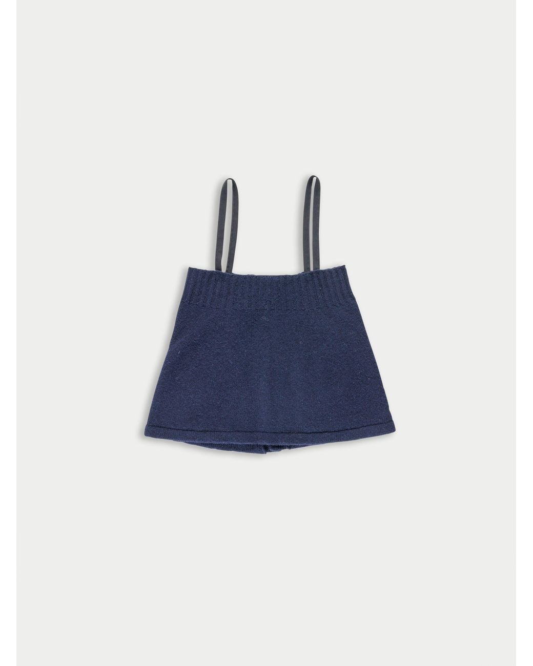 La Fetiche Blue Yuki Knitted Camisole Top