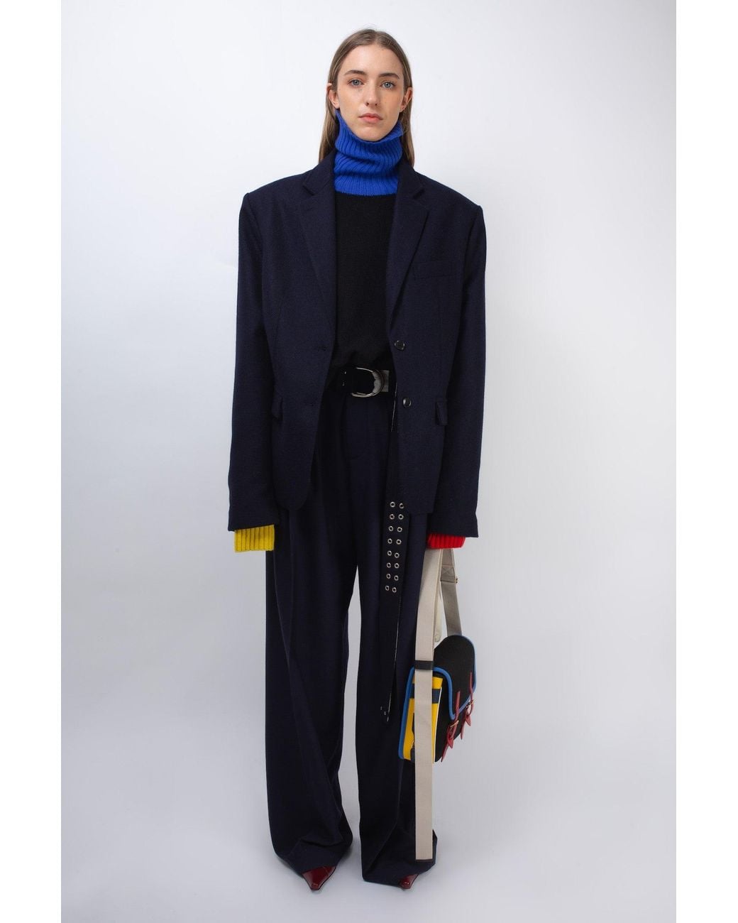 La Fetiche Blue Annie X Oversized Tailored Jacket