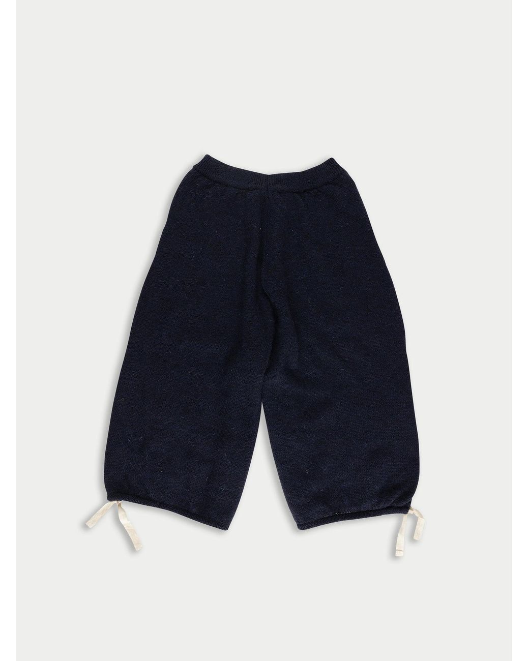 La Fetiche Blue Alistair Oversized Knitted Skate Shorts