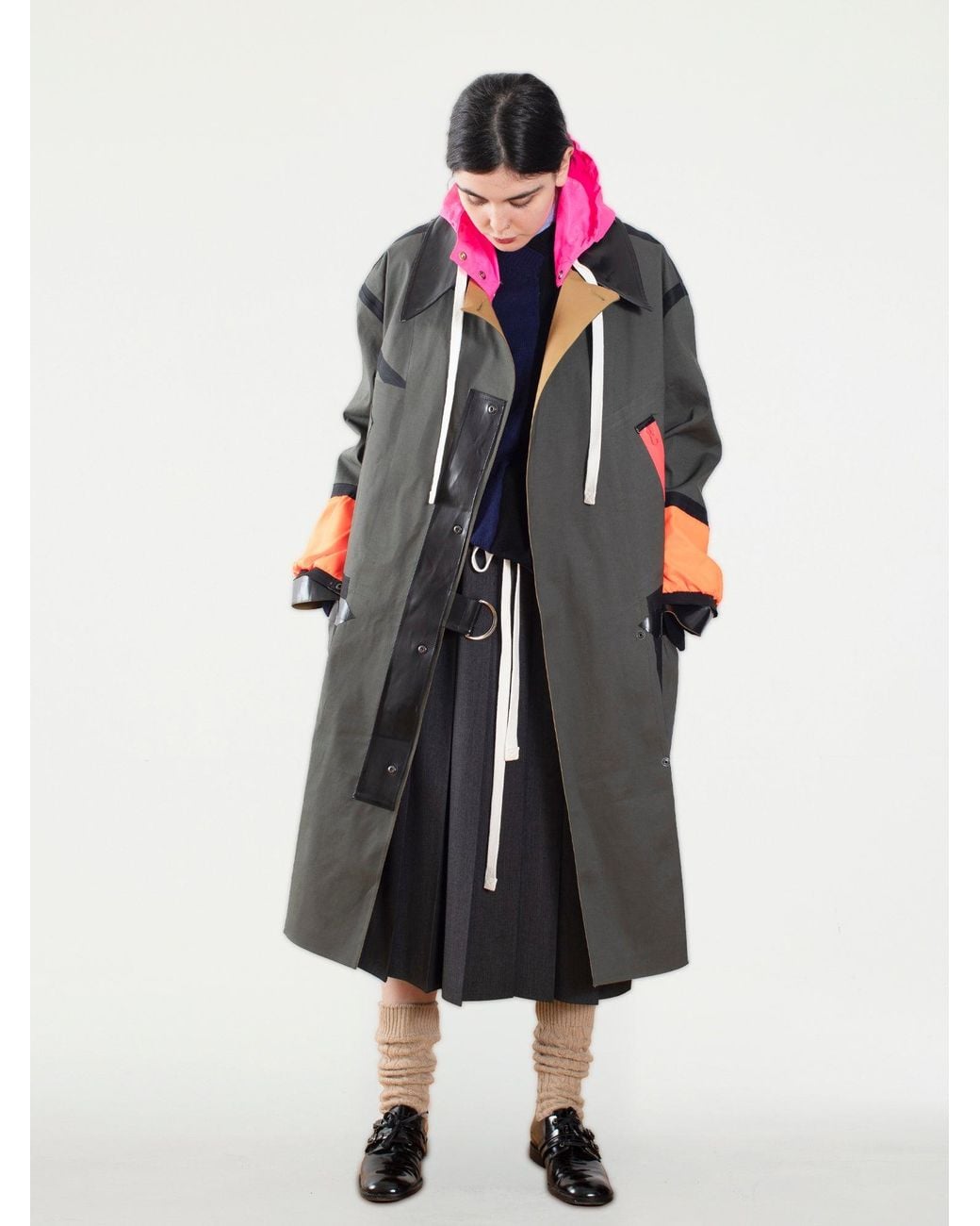 La Fetiche Multicolor Ryder Traditional Waterproof Trench Coat