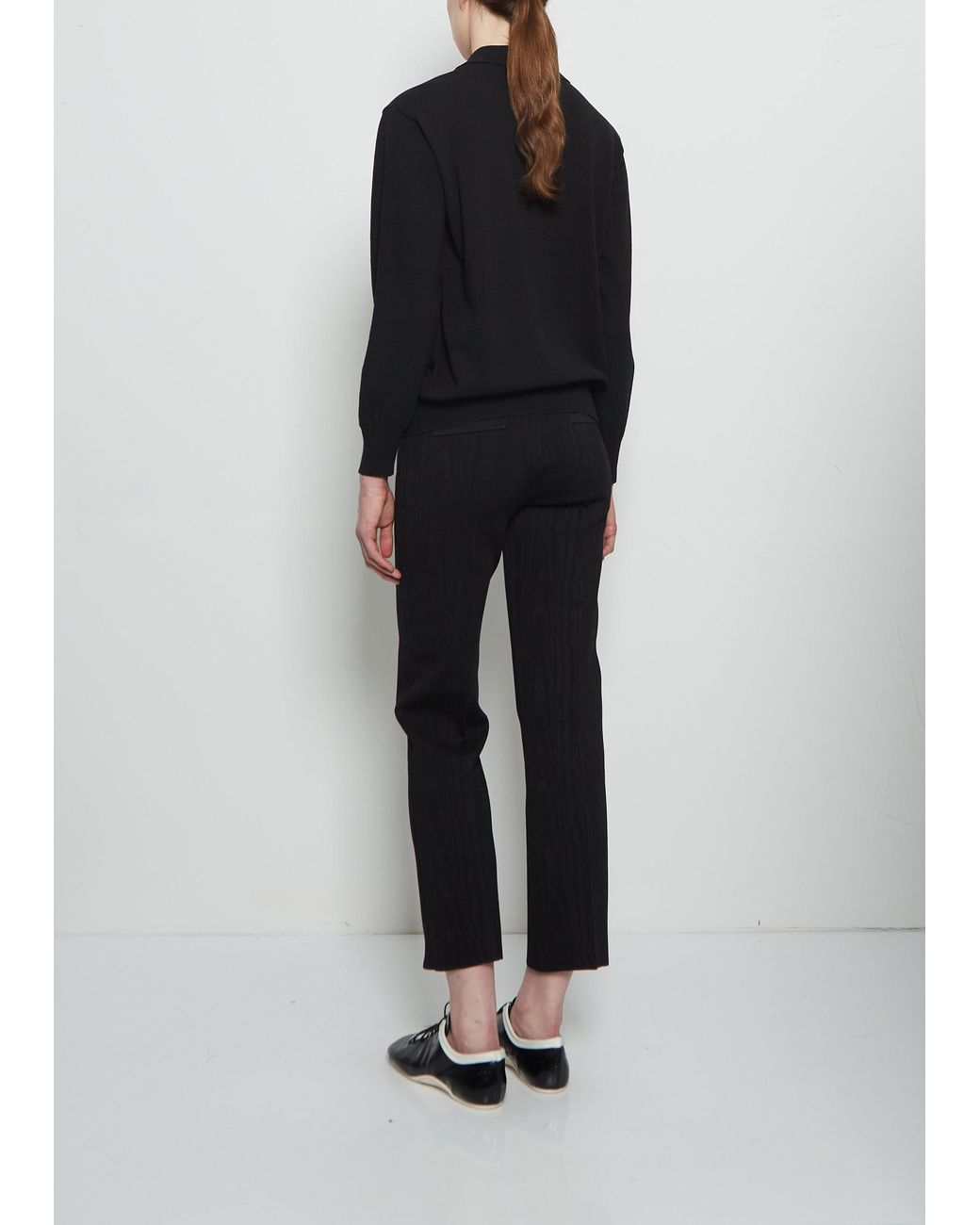 High Sport Black Sid Wool Cotton Knit Polo