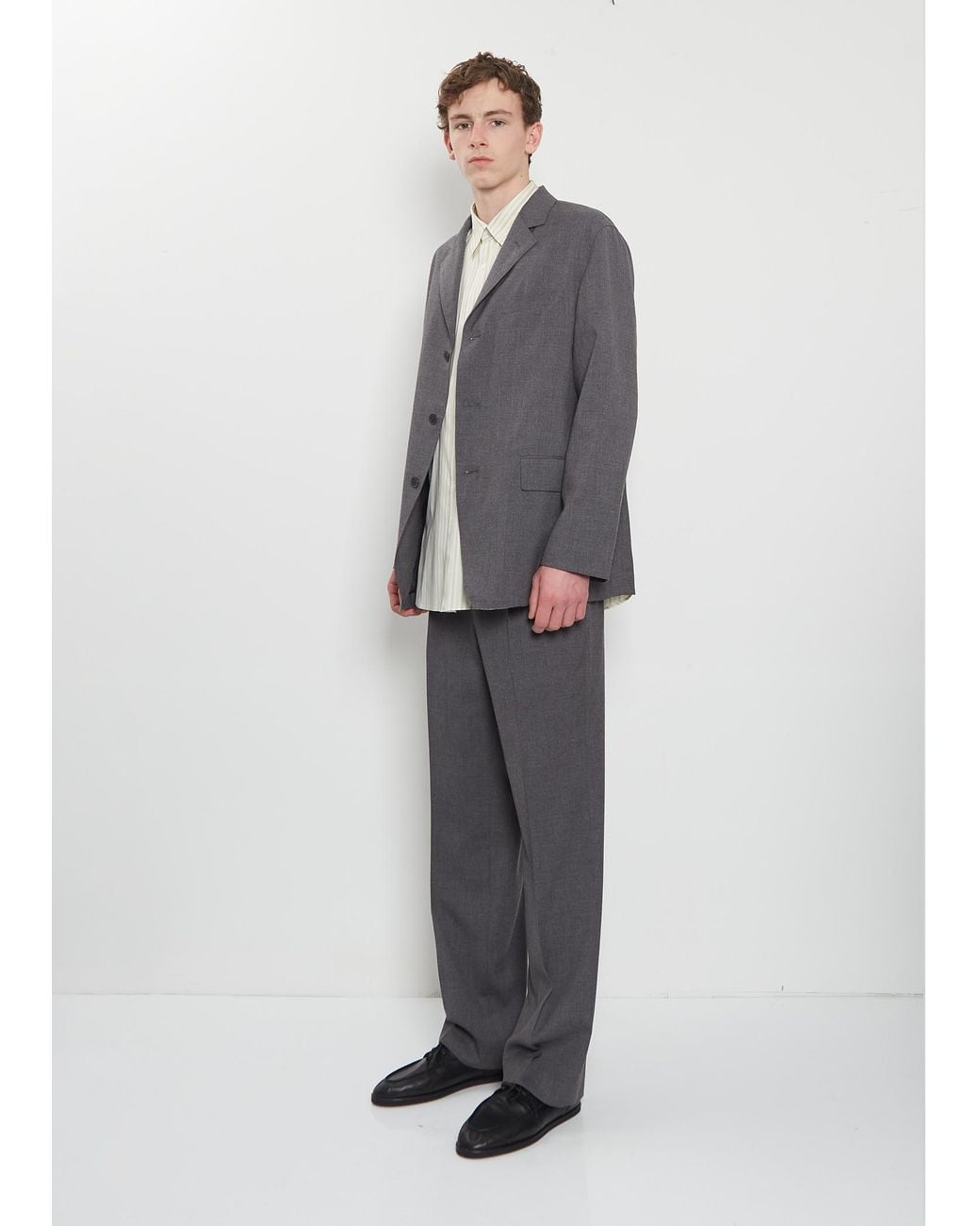 Auralee Gray Super Twist Cashmere Pora Jacket