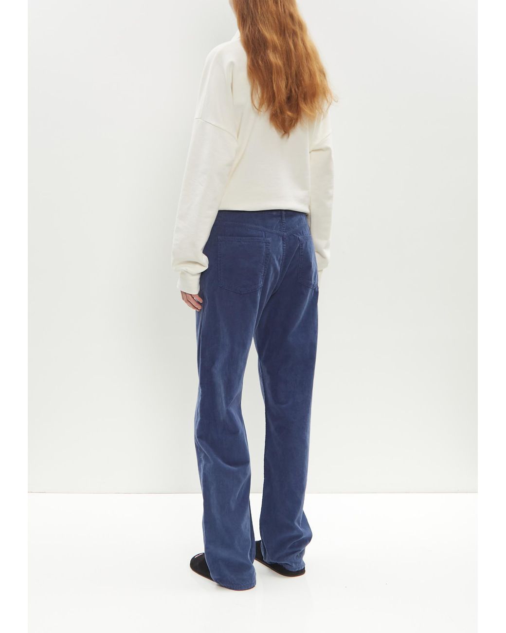 パンツ Tarley Corduroy Pants Tarley Pant Blue in Corduroy – The Row