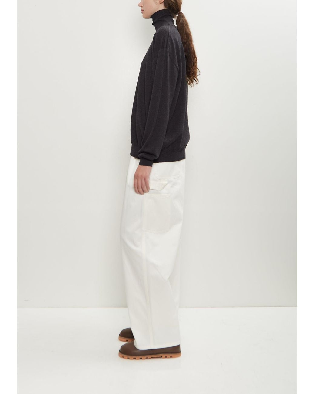 Sofie D'Hoore Black Maffei Wool Turtleneck Pullover
