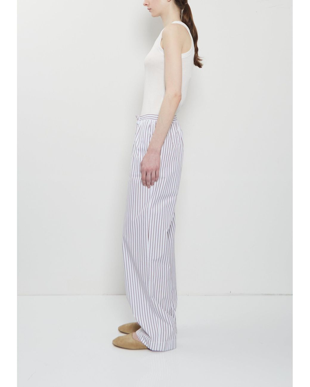 Loulou de Saison White Cisco Cotton Pants