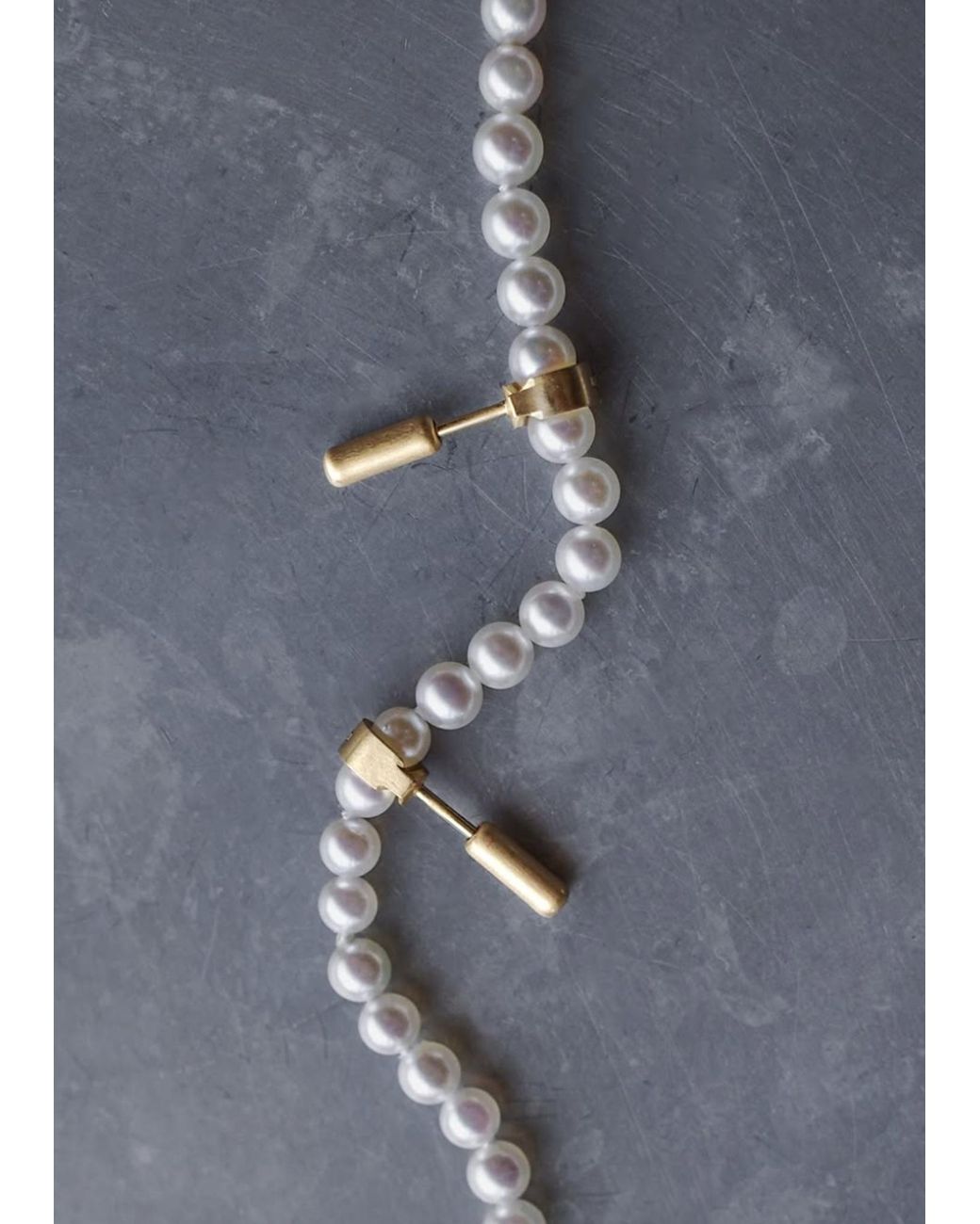 Shihara White Mini Akoya Pearl Node Strand