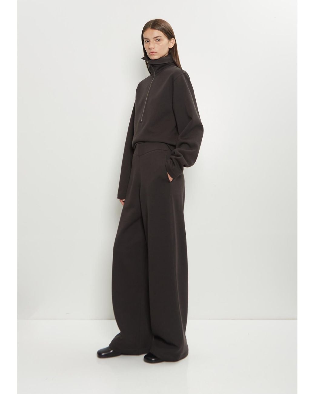 Lemaire Black Relaxed Large Pants